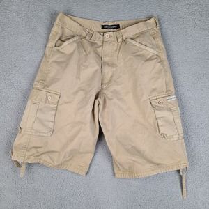 Victorious‎ Cargo Shorts Mens 37 Beige Khaki Urban Couture Hip Hop Cotton